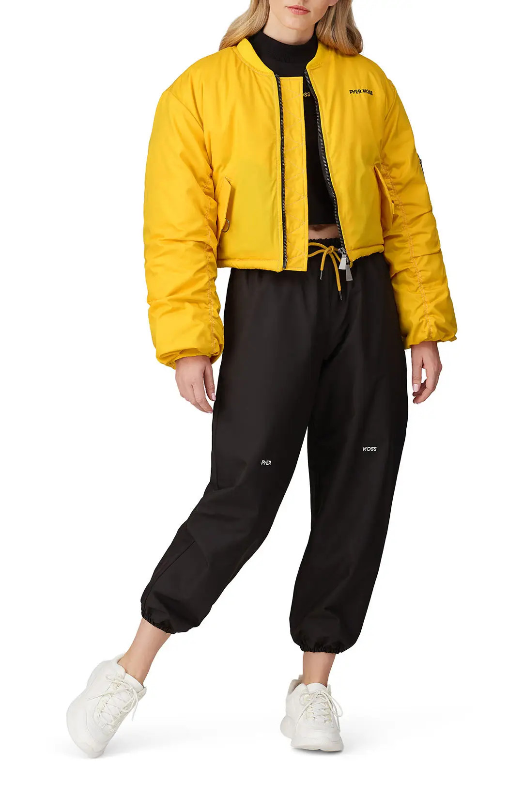 Pyer Moss Logo MA-1 Bomber | Rent The Runway