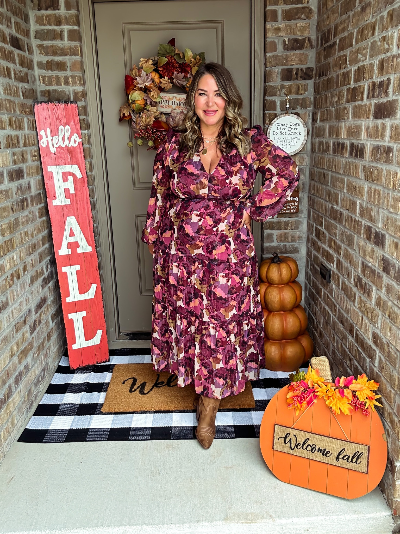 Dress size xl 
Boots tts

#LTKover40 #LTKplussize #LTKmidsize