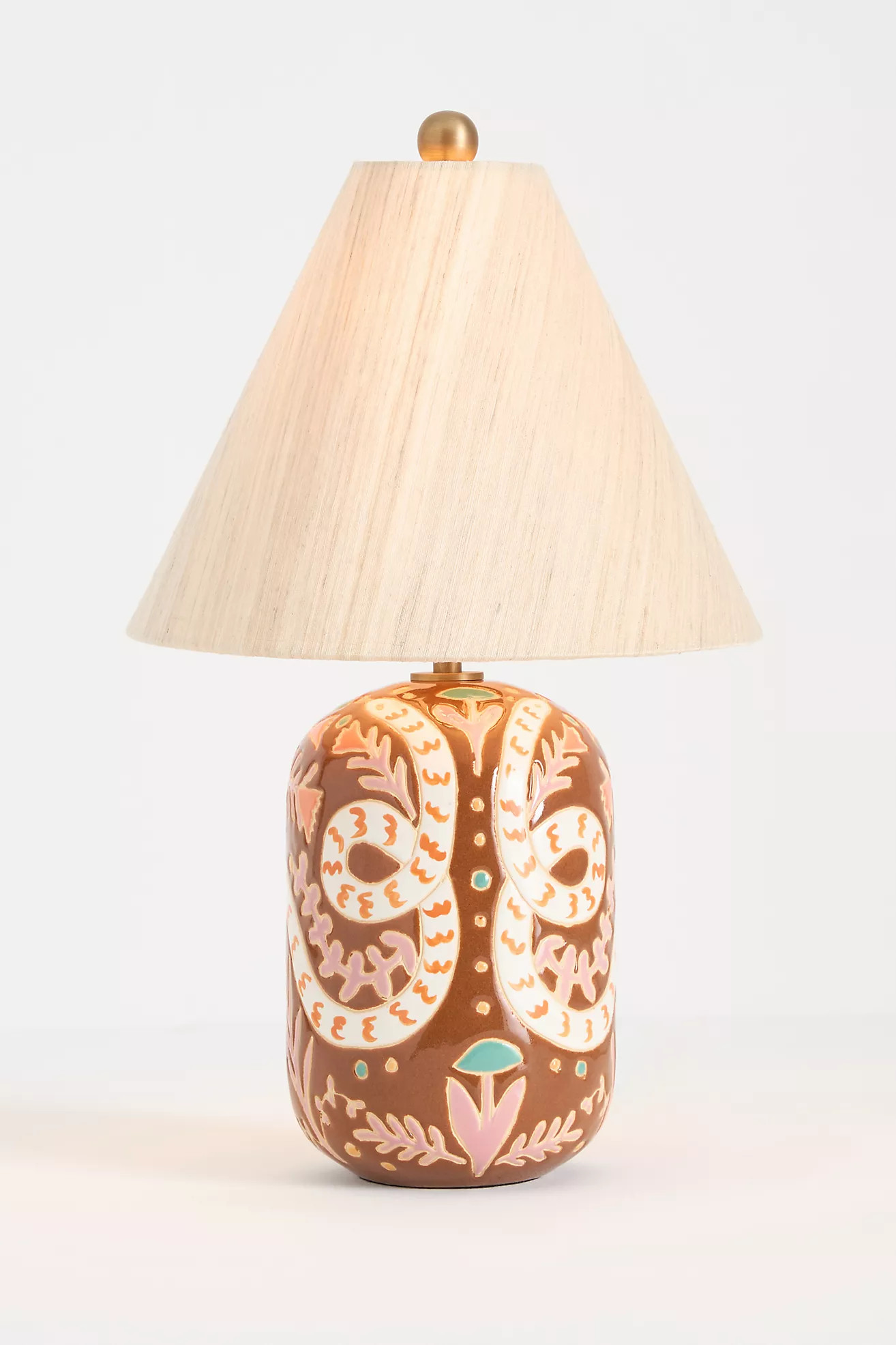 Kaia Wax Resist Ceramic Table Lamp | Anthropologie (US)
