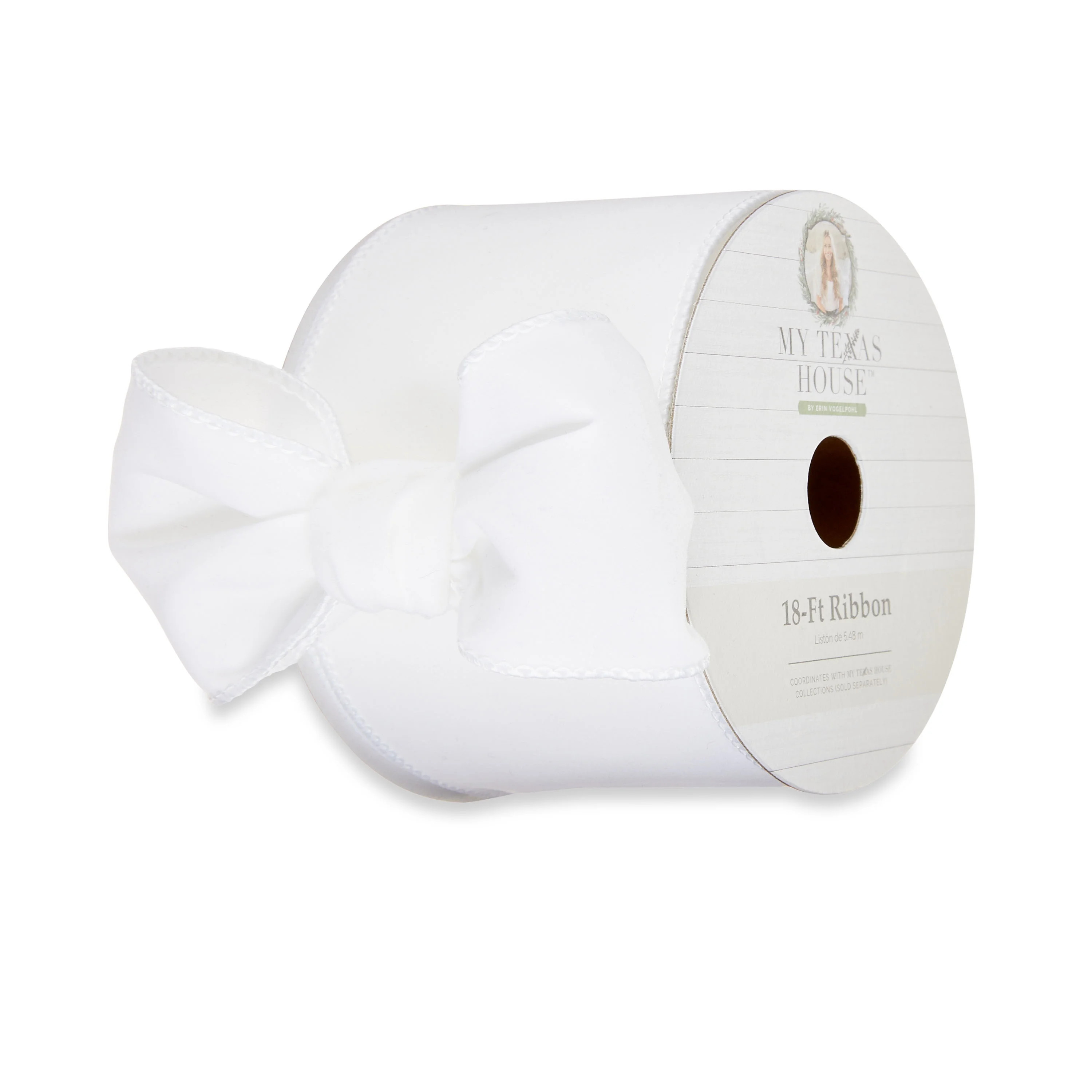 My Texas House Solid White Velvet Ribbon, 18' | Walmart (US)
