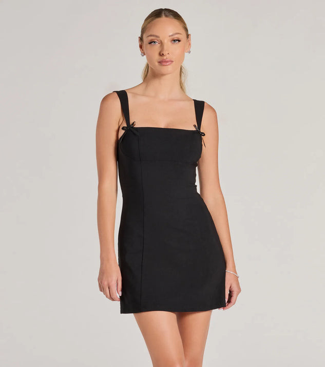 Effortless And Chic Bow Trim Mini Dress | Windsor Stores