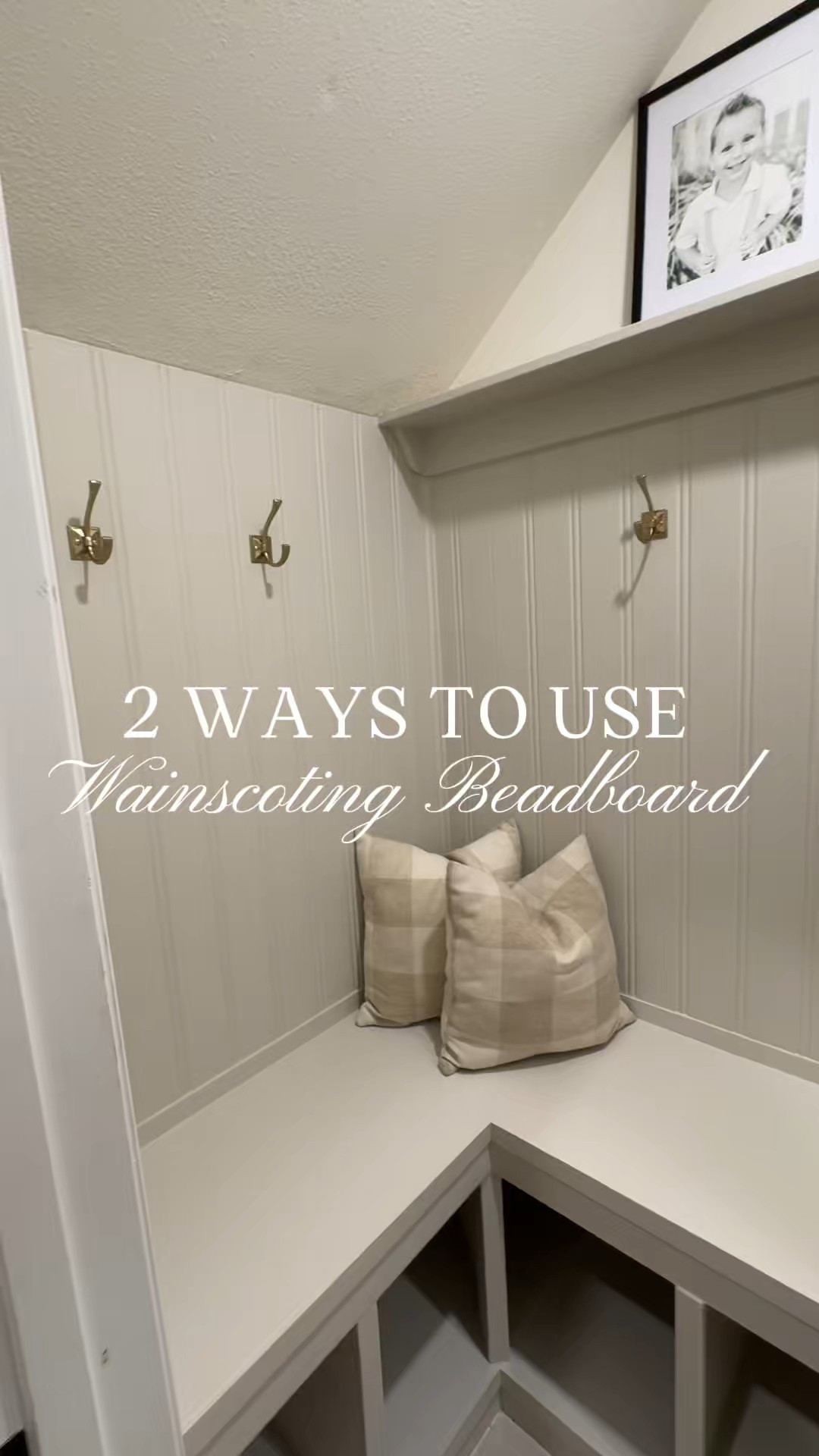 Who knew wainscoting could do so much? 🫶
These beadboard panels were only $35.68 each, and they totally transformed two spots in our home!

✨ Mudroom: Added instant charm + character under our stairs.
✨ Kitchen Island: Wrapped it for a custom, high-end look (without the high-end price).

Little upgrades, big impact — my favorite kind of DIY. 💛

Would you use wainscoting somewhere in your house? Tell me where! 👇

#HomeDIY #Wainscoting #BudgetMakeover #CozyHome | Neutral home | 

#LTKHome #LTKFindsUnder50
