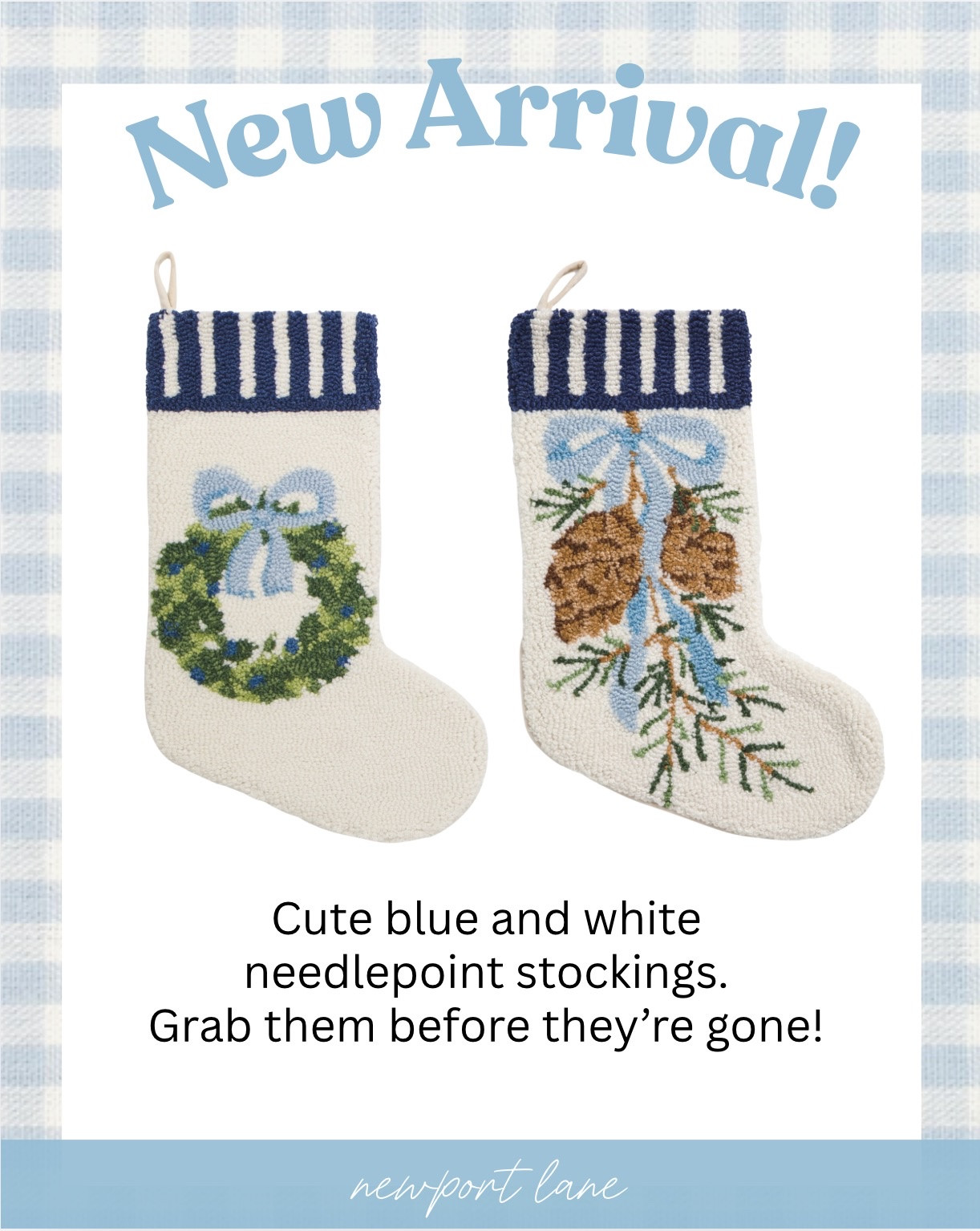 Designer inspired needlepoint stockings without the designer price tag 🤍 These blue and white coastal stockings are absolutely gorgeous. The needlepoint detail is so beautifully done and that classic coastal color palette is just perfect for a collected, curated holiday mantel. If you have been eyeing those expensive needlepoint stockings, this is your look for less moment.

#LTKHome #LTKSaleAlert