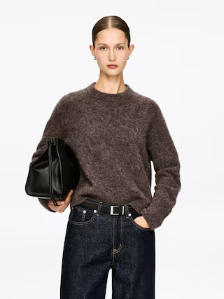 Alpaca-Wool Blend Jumper – Brown – Women – ARKET GB | Arket UK