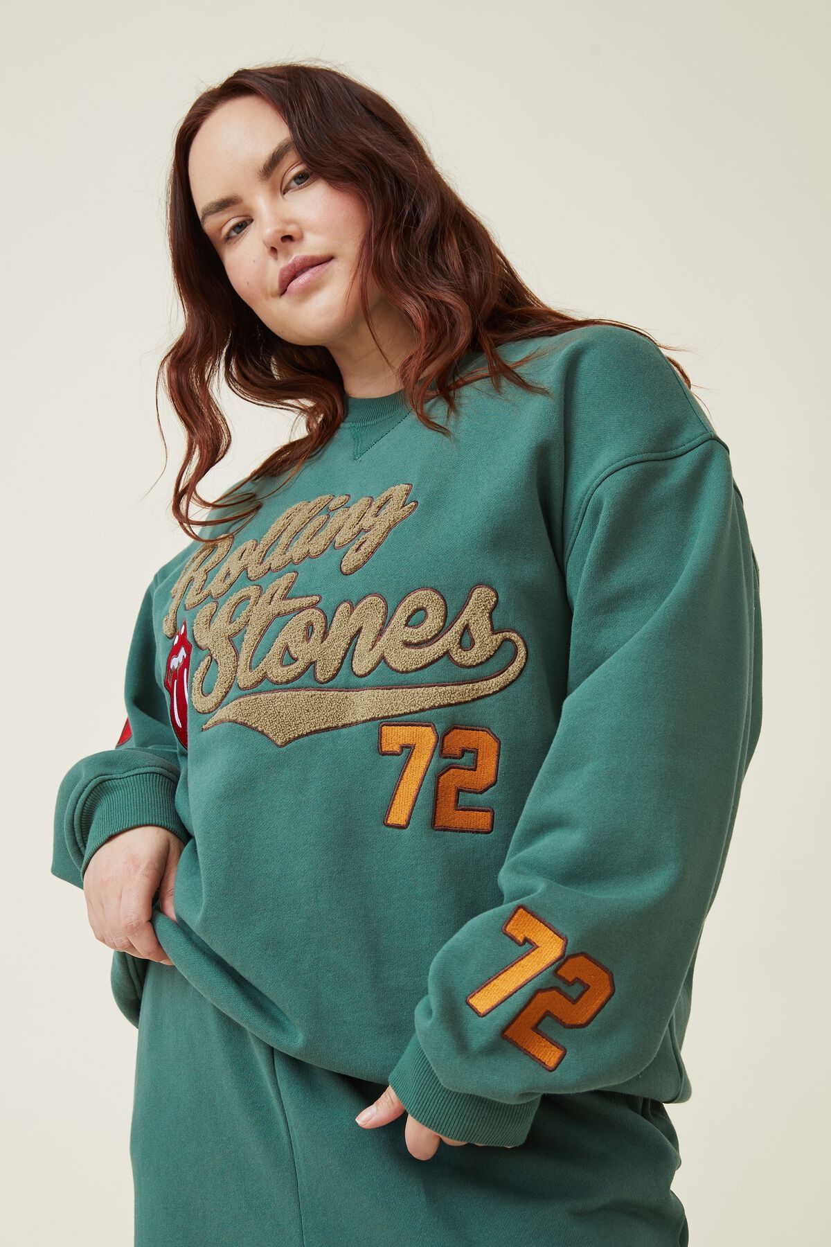 Curve Rolling Stones Crew Sweatshirt | Cotton On (US)