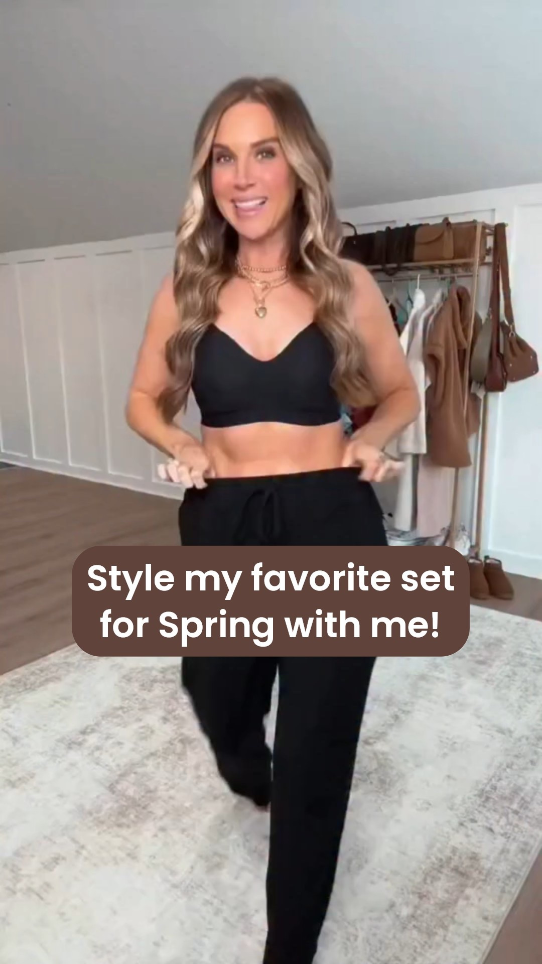 Soft enough to lounge, elevated enough for errands, and one of those Amazon finds you’ll reach for on repeat. Easy, flattering, and zero effort required ✨ Love this black lounge set, styled with a denim jacket, adidas sambas, Mommin' hat and a great bag for a stylish mom outfit.  

 #LTKootd #LTKmomlife #LTKSeasonal