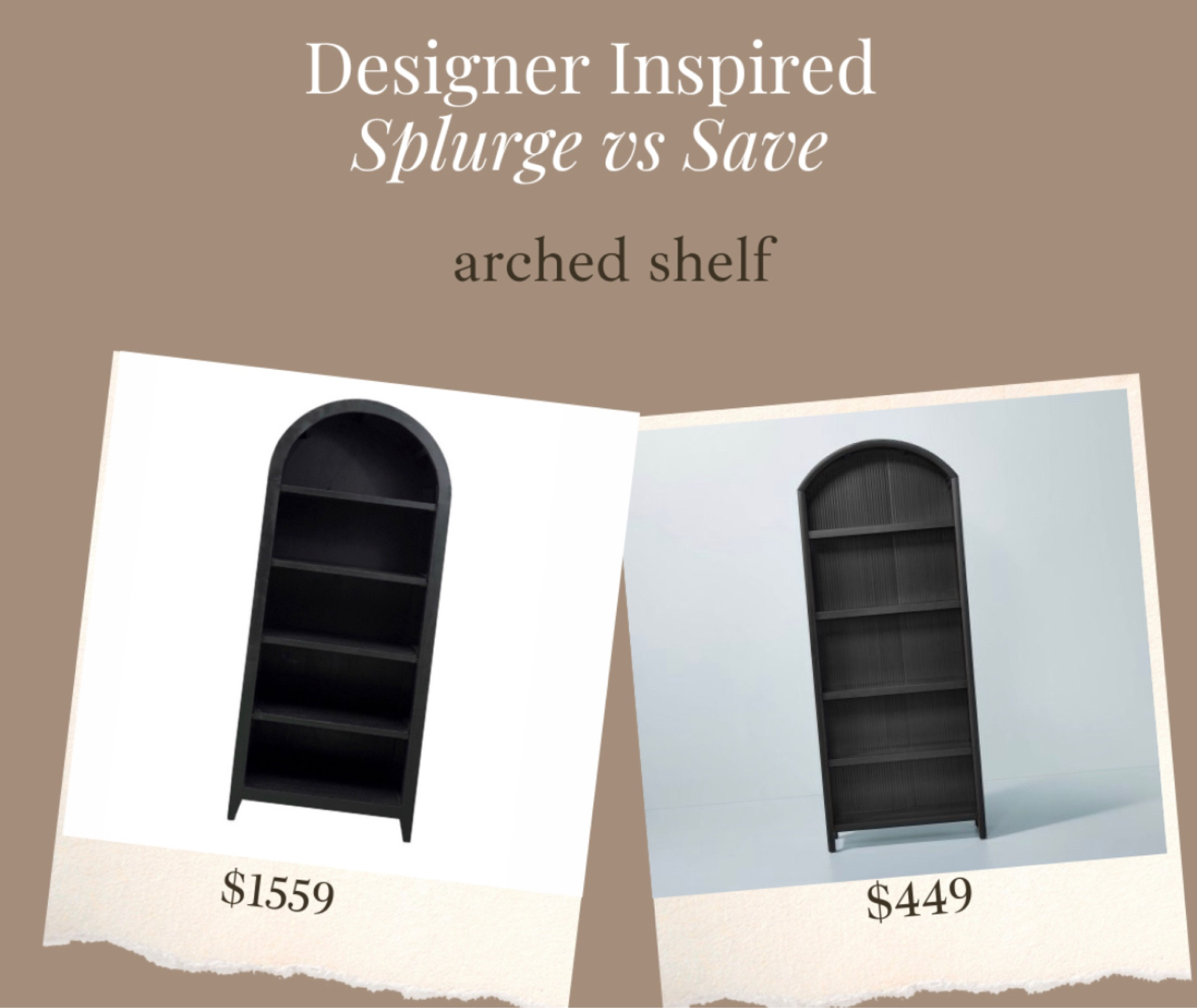 Grooved Wood Arch Bookcase … curated on LTK