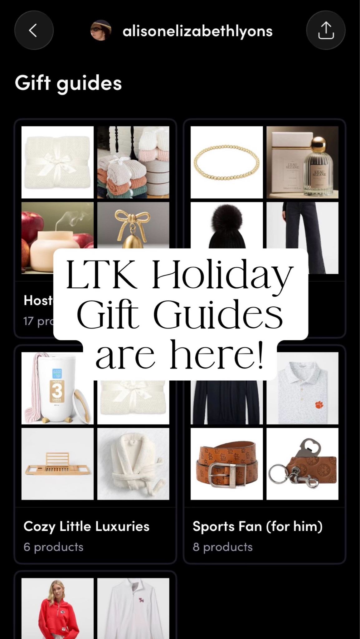 Going in depth on my gift guides this season and how to find everyone else’s! 

Holiday Shopping | Gift Giving | Best Gifts | Hostess Gifts | Holiday Shopping

#LTKCyberWeek #LTKGiftGuide #LTKHoliday