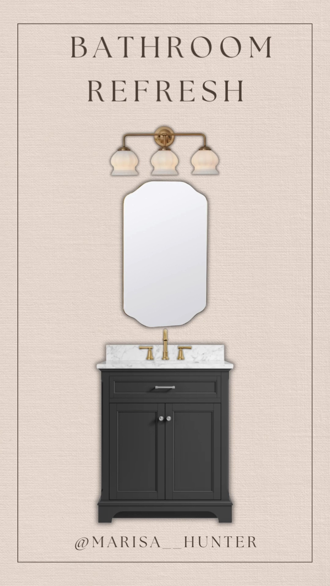 Bathroom renovation 

Powder room vanity mirror vanity light delta faucet champagne bronze mom life cottagecore modern cottage 

#LTKdayinmylife #LTKmomlife #LTKHome