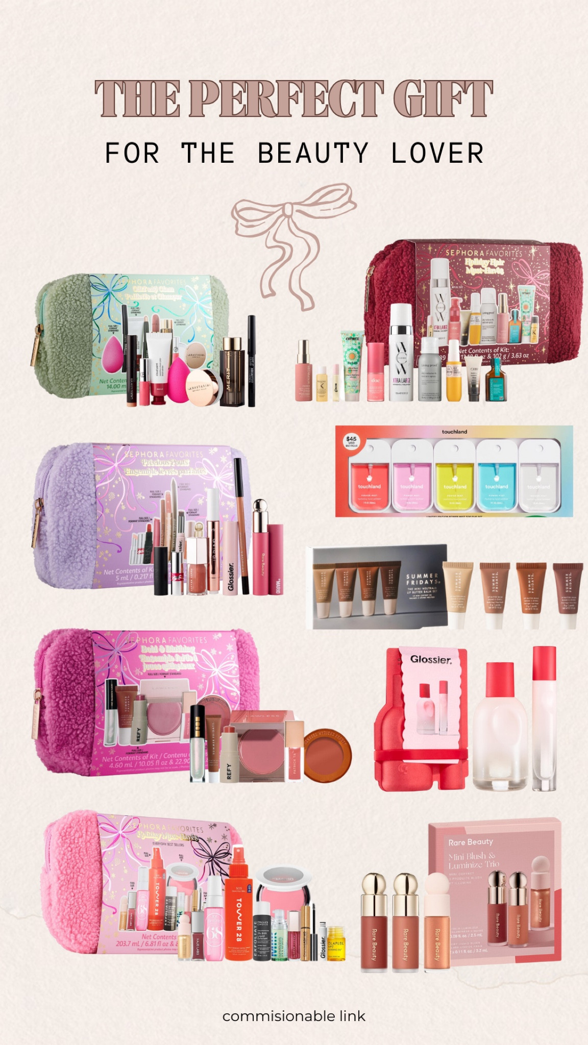 The perfect gift for the beauty lover! 

	•	Makeup gift sets
	•	Best makeup gifts
	•	Holiday makeup gifts
	•	Luxury makeup gifts
	•	Makeup gift ideas for her
	•	Personalized makeup gifts
	•	Beauty gift sets
	•	Makeup stocking stuffer ideas
	•	Gift sets for makeup lovers
	•	Limited edition makeup gifts
	•	Trendy makeup gifts
	•	Makeup gifts under $50
	•	High-end makeup gifts
	•	Eco-friendly beauty gifts
	•	Makeup brushes gift set
	•	Skincare and makeup gift bundles
	•	Makeup palettes as gifts
	•	Glam makeup gift sets
	•	Makeup for teens gift ideas
	•	Customizable makeup kits
	•	Makeup and beauty subscription gifts
	•	Vegan makeup gifts
	•	Makeup for beginners gift set
	•	Makeup tools and accessories gift
	•	Holiday beauty bundles
	•	Cruelty-free makeup gifts
	•	Best makeup for gifting
	•	Exclusive makeup collection gifts

#LTKHoliday #LTKGiftGuide #LTKSaleAlert