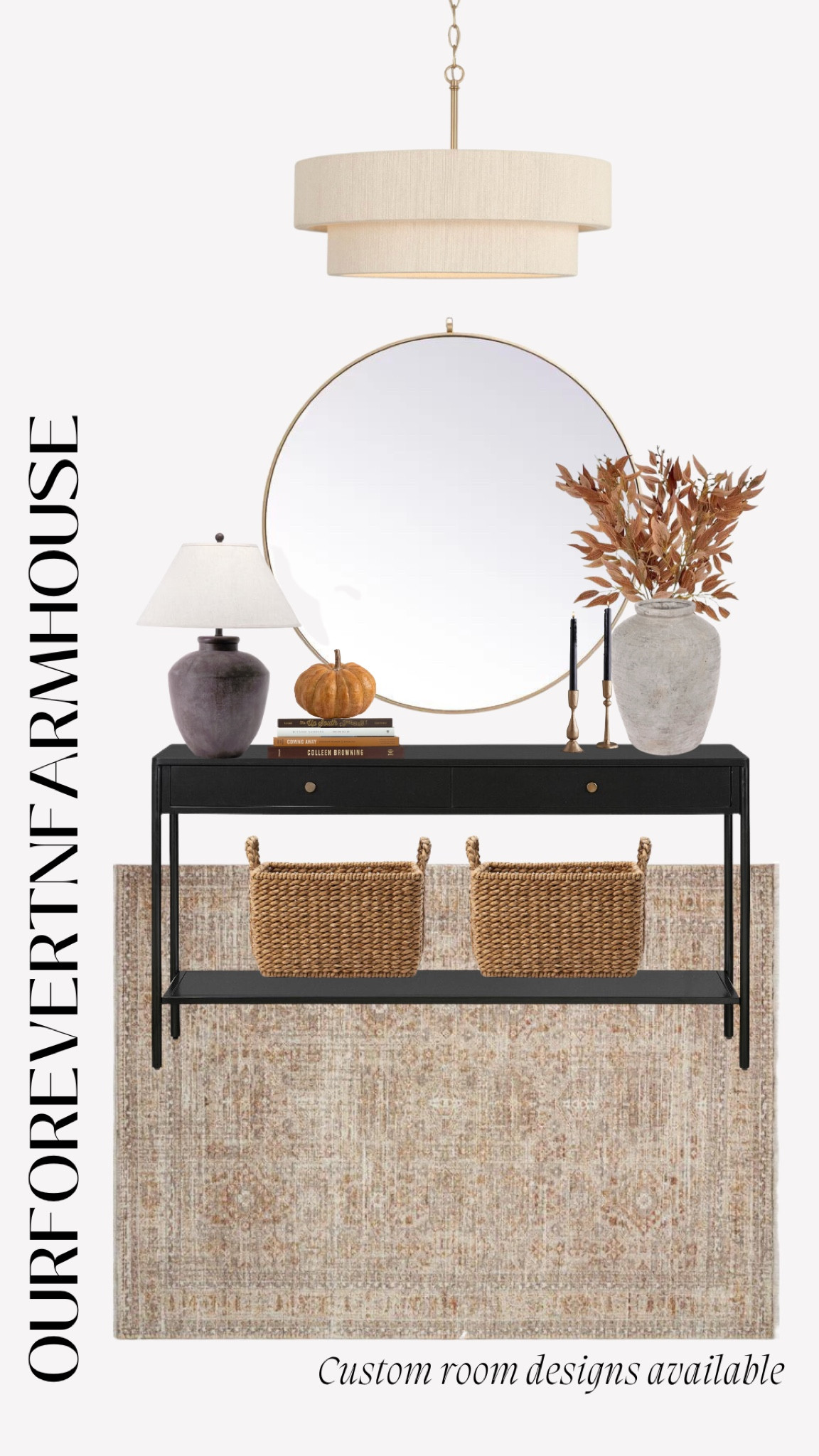 Fall inspired modern transitional neutral entry way decor. 

#LTKhome