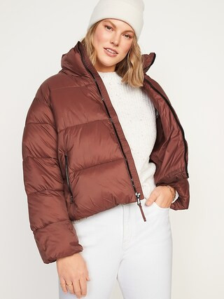 Water-Resistant Frost Free Short Puffer Jacket for Women | Old Navy (US)