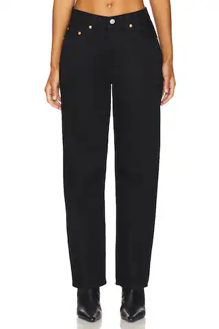 LEVI'S 501 90s Straight Jeans in Rinsed Blacktop from Revolve.com | Revolve Clothing (Global)