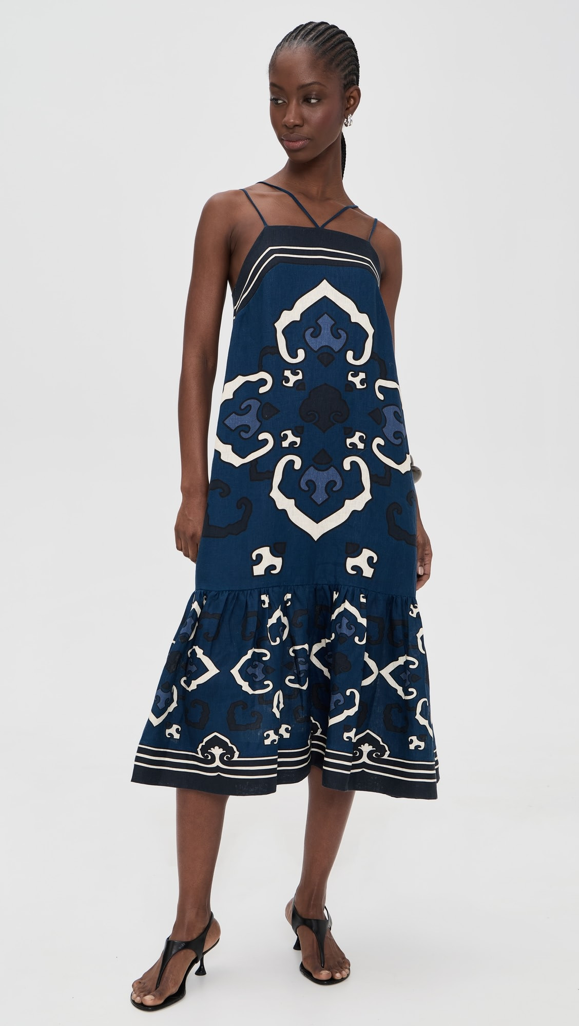 Blaise Linen Print Spaghetti Strap Dress | Shopbop