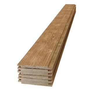 1 in. x 8 in. x 4 ft. Barn Wood Light Brown Shiplap Pine Board (6-Pack)by UFP-Edge Shop the Colle... | The Home Depot
