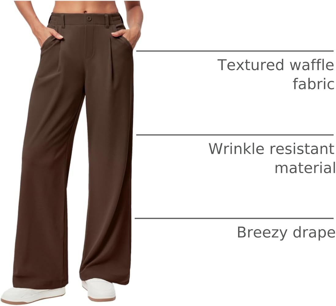 Ewedoos Wide Leg Pants Woman Stretchy Work Dress Pants Women Trendy 2026 Business Casual Outfits ... | Amazon (US)
