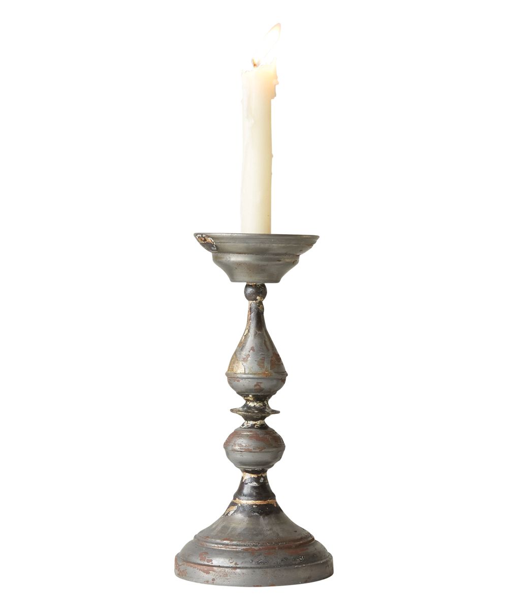 Creative Co-Op Candleholders Silver - Galvanized Iron Candle Holder | Zulily
