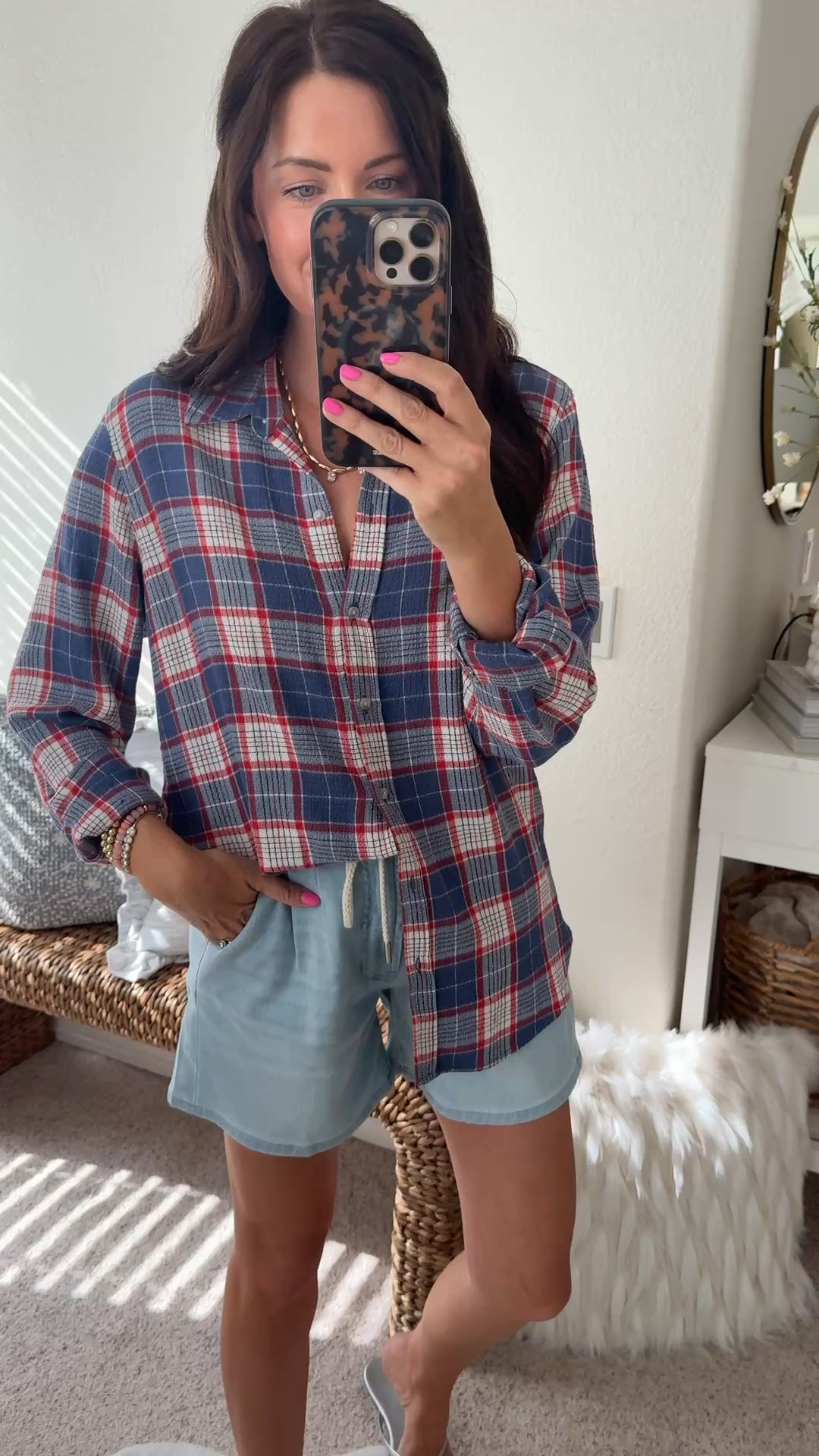 Target lightweight 5 star red, white & blue button up! Wearing a small, under $30❤️

#LTKootd #LTKSeasonal #LTKmomlife