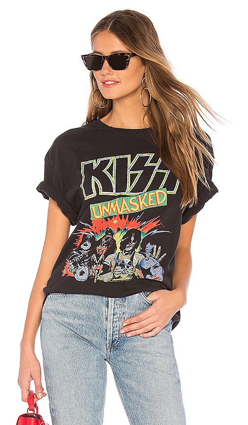 Junk Food Kiss Unmasked Tee in Black | Revolve Clothing (Global)