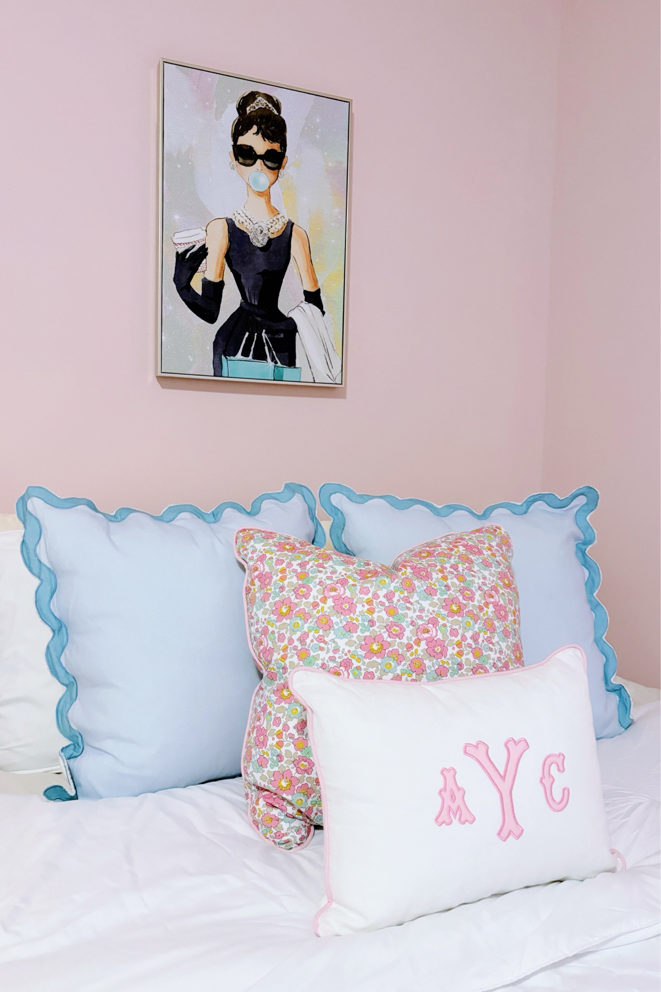The cutest pillows for a great price at belk! I love the color they’ve added to my room! 💕🩵 #roomdecor #grandmillenial #belk #societysocial 

#LTKSaleAlert #LTKFindsUnder50 #LTKHome