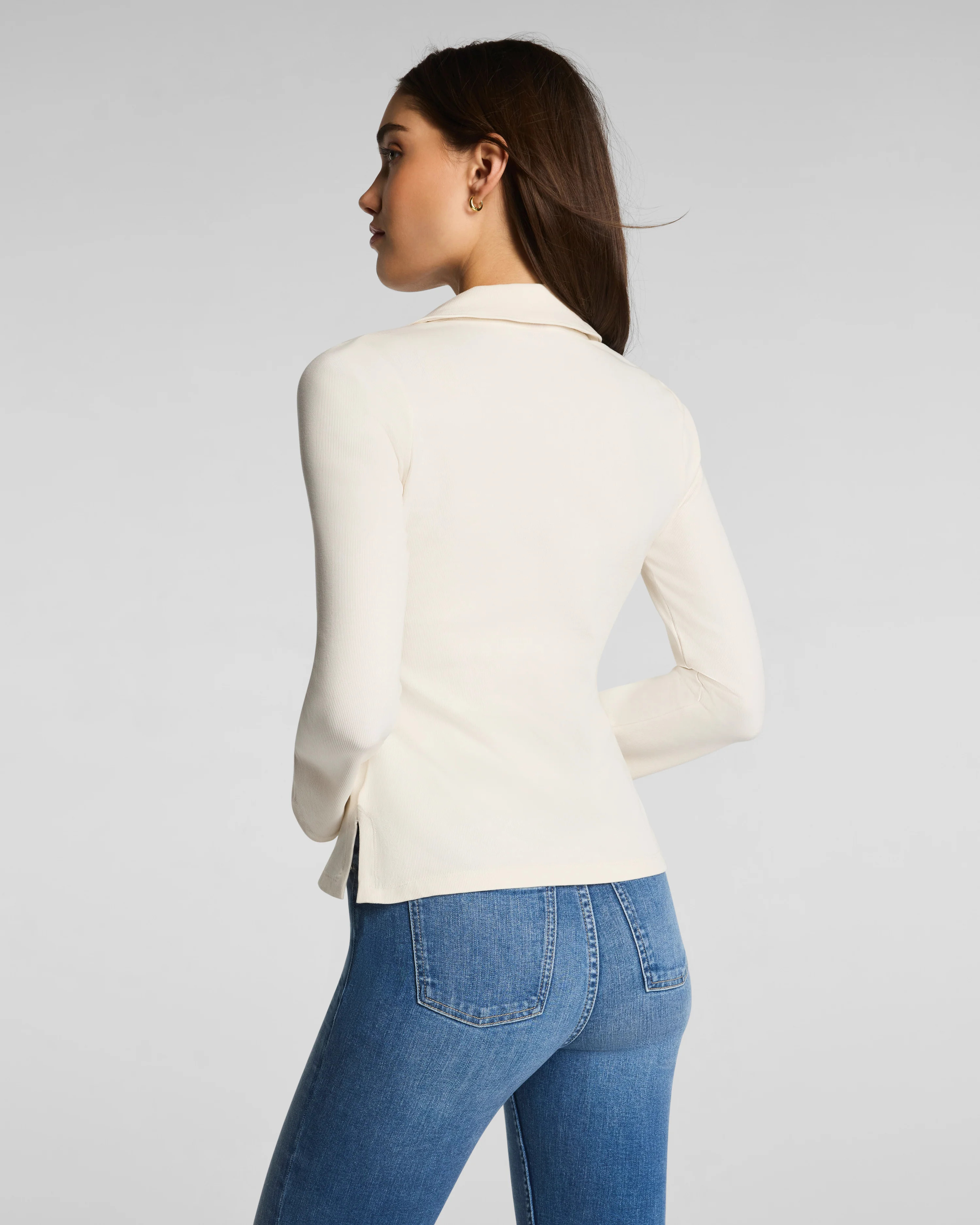 Ribbed Knit Button Down | Spanx