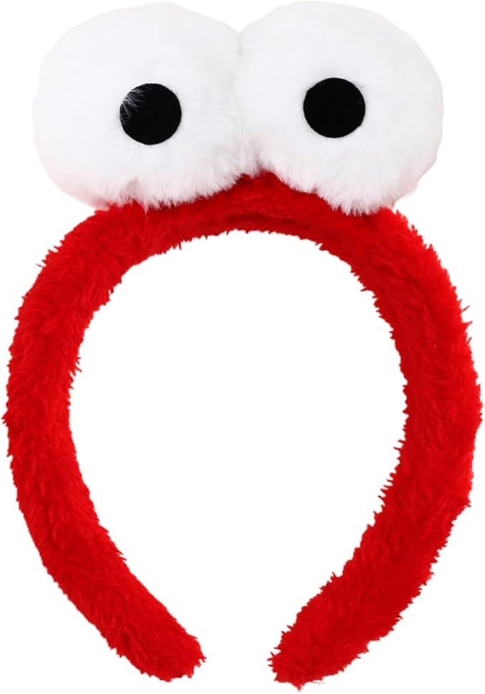 Eyes Headband Blue Monster Headwear Yellow Cartoon Fuzzy Costume Novelties Headbands Halloween Pa... | Amazon (US)