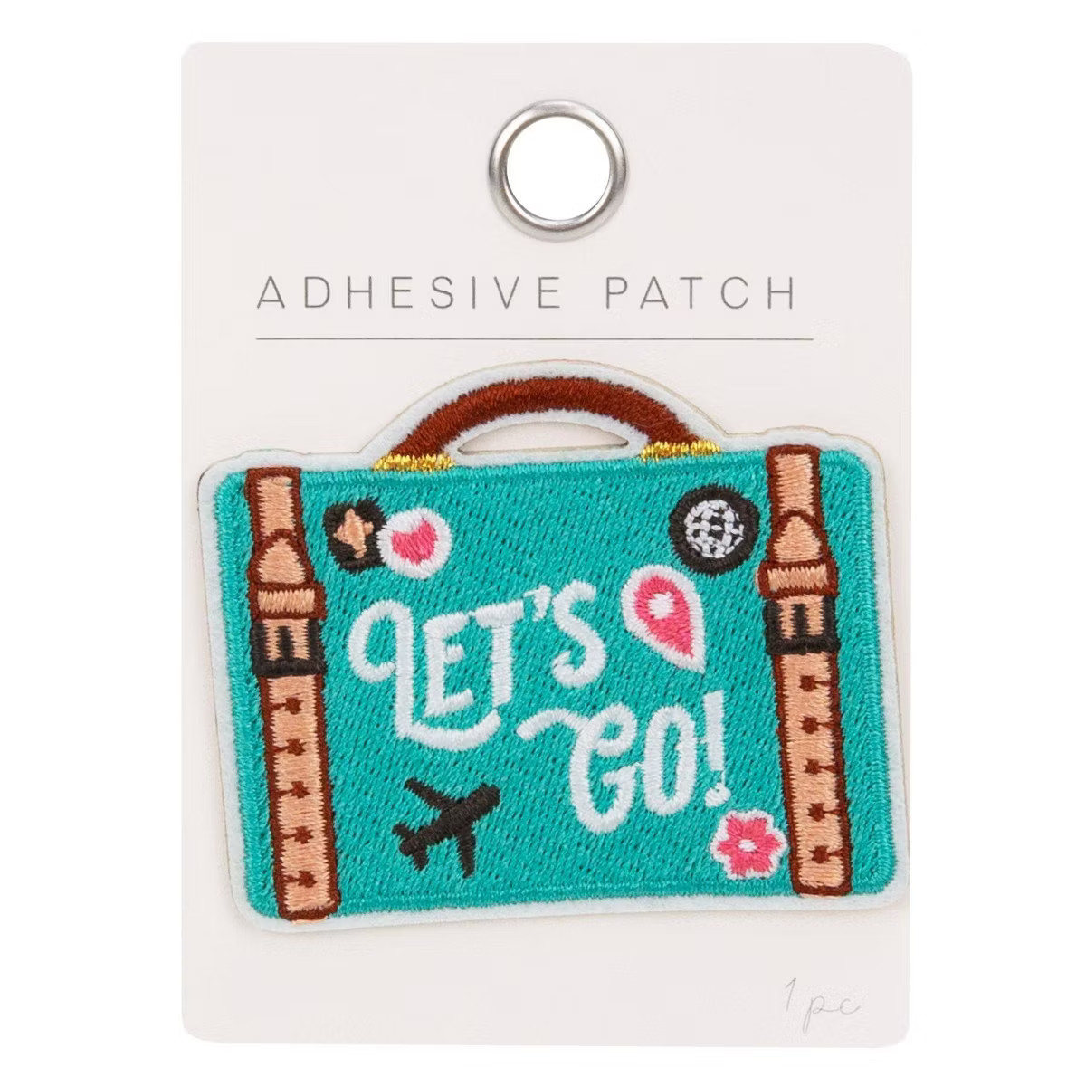 Horizon Group Personalization Adhesive Patch Icon Let's Go Suitcase | Target
