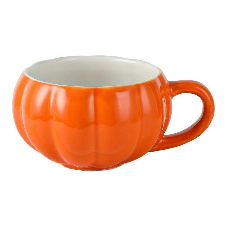 NUOLUX Ceramic Breakfast Mug Lovely Pumpkin Shape Milk Cup Coffee Cup Portable Overnight Oats Cup... | Walmart (US)