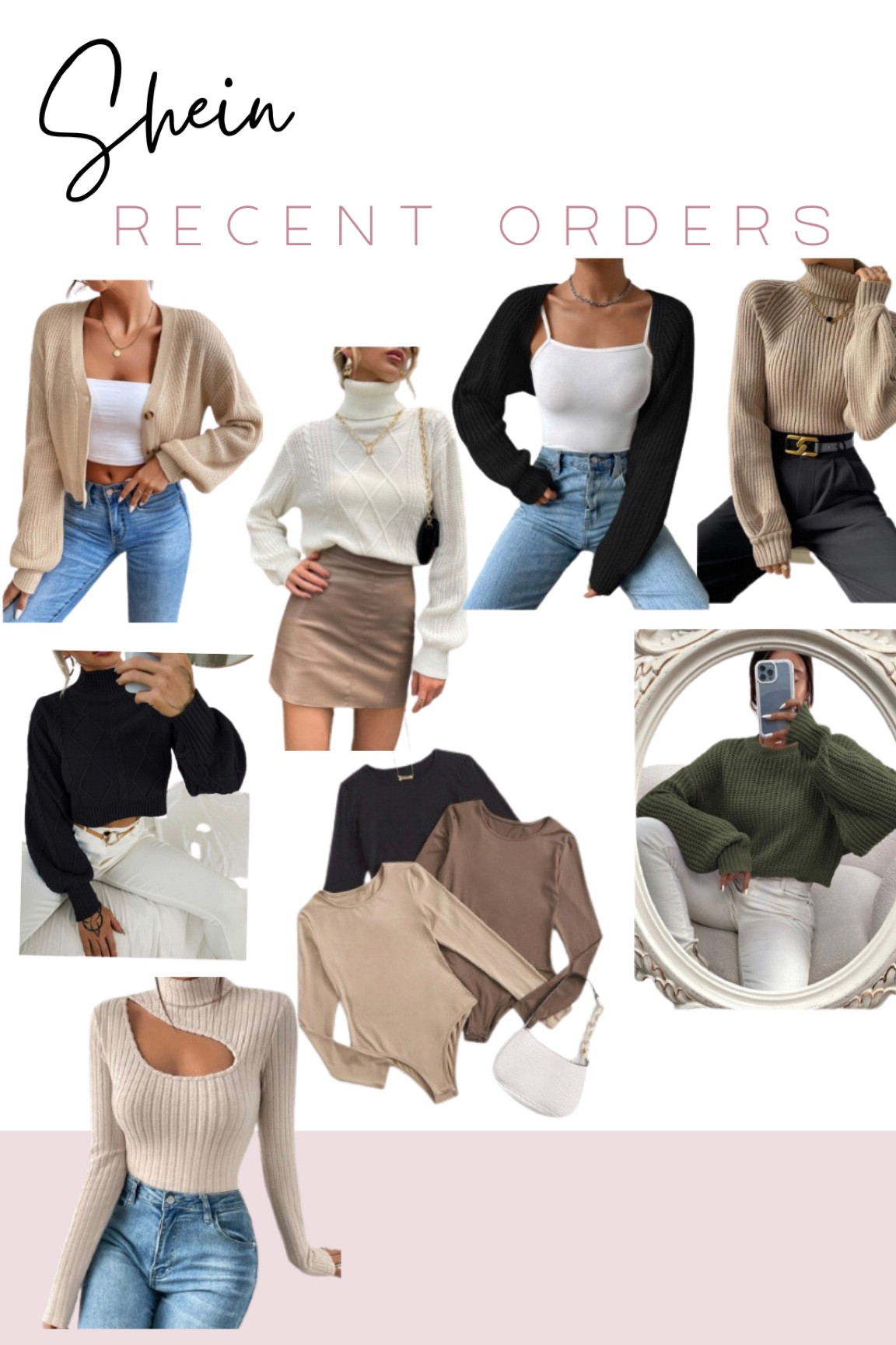 SHEIN PETITE Solid Mock Neck … curated on LTK