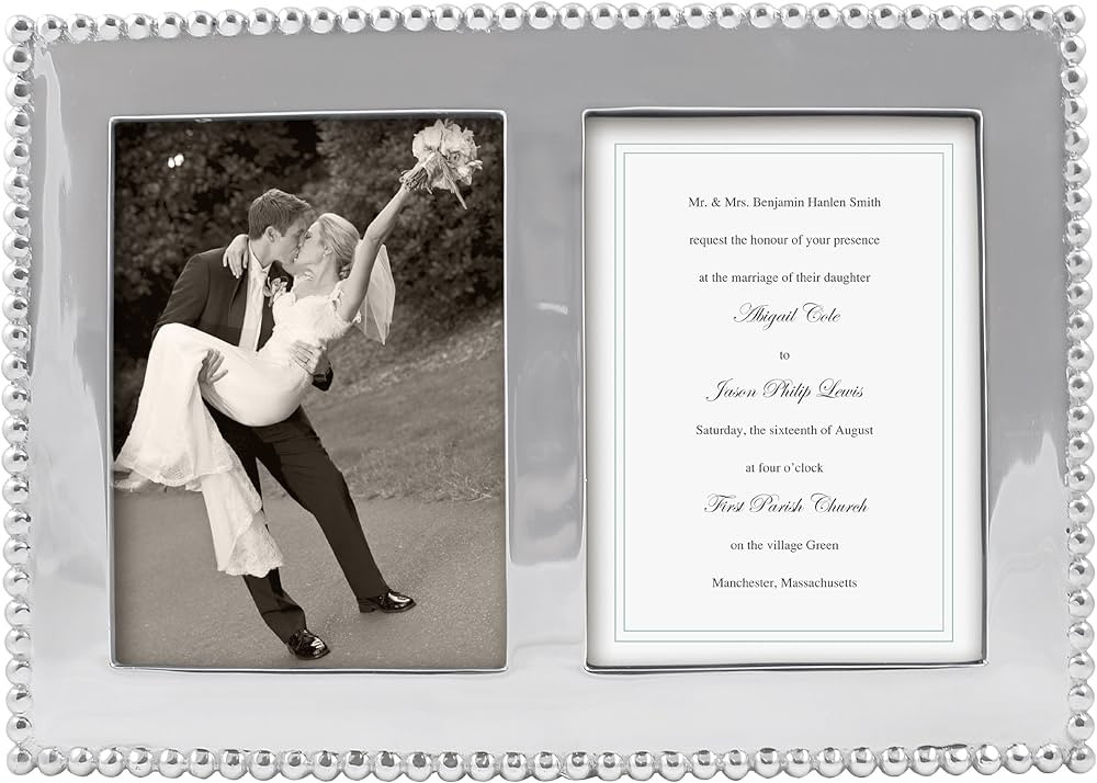 Mariposa Beaded Double Picture Frame, 5 by 7-Inch | Amazon (US)