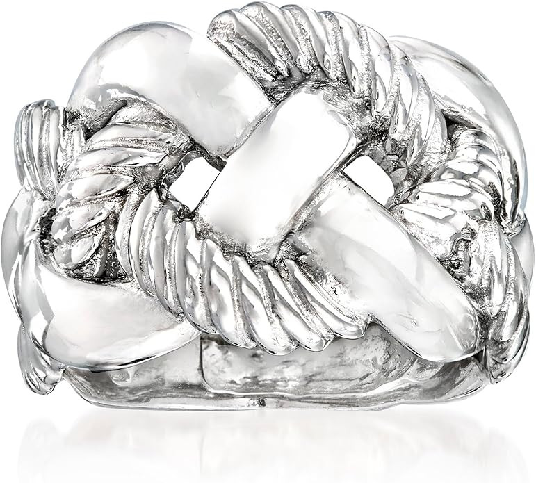 Ross-Simons Italian Sterling Roped Ring | Amazon (US)