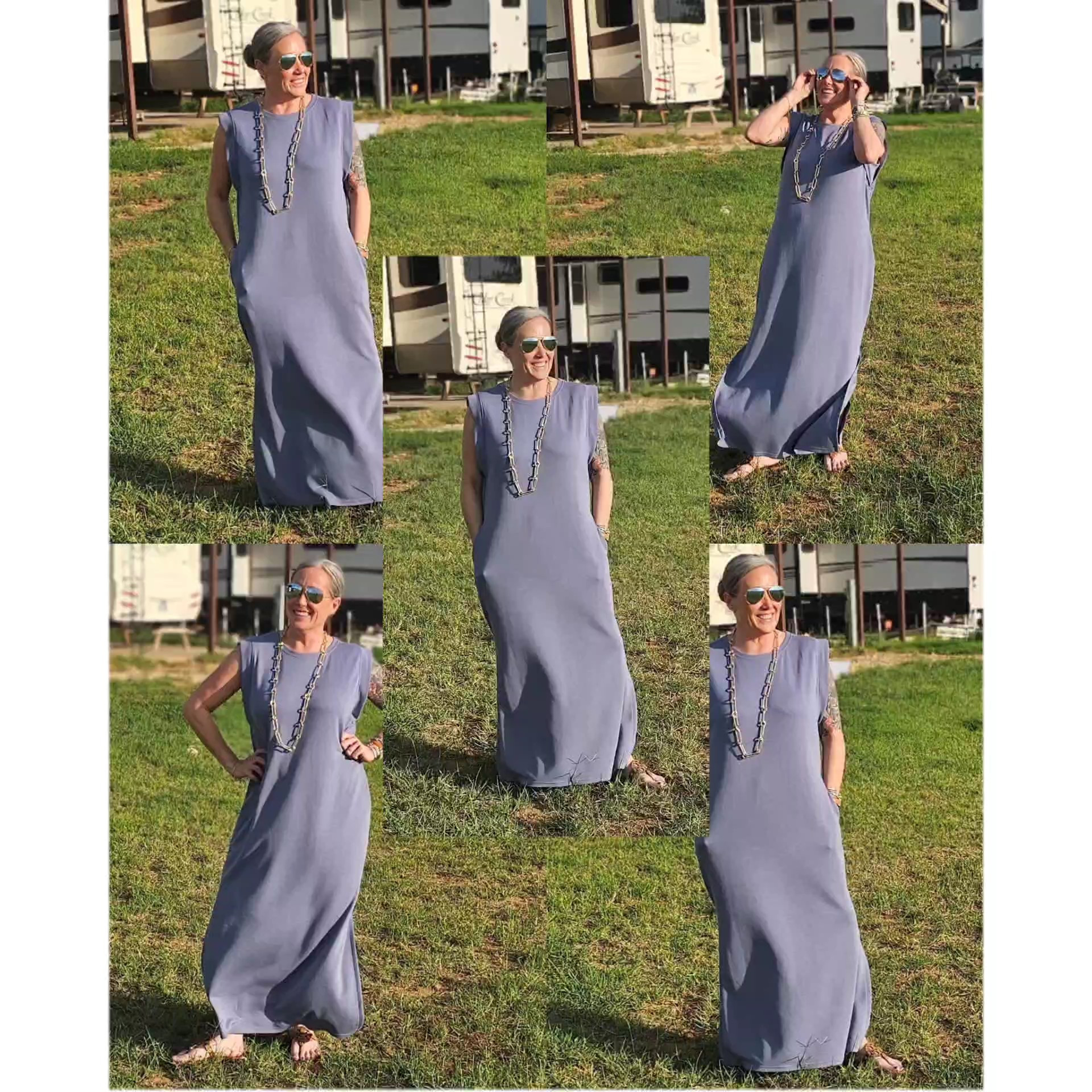 My favorite dress on repeat in another color. I would be lying if I said I didn't have it in 12 colors with more on the way. Ha!  Amazing scuba material and has POCKETS! So perfect for springtime! #springdress5'6 160lbs and I'm wearing an XL

#LTKMidsize #LTKOver40 #LTKSeasonal