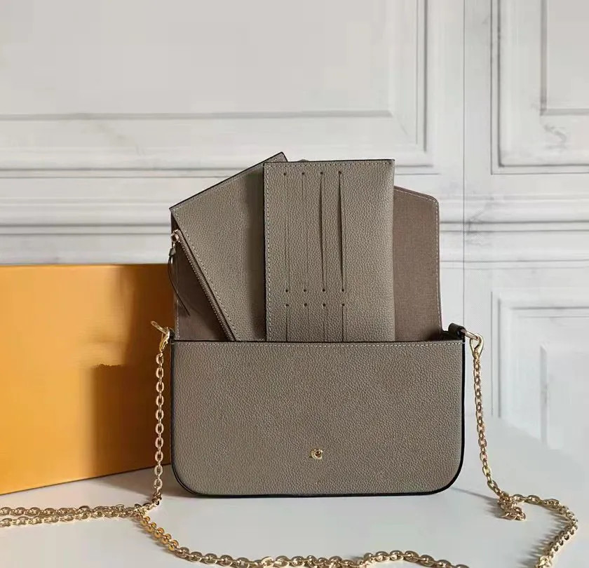 Designer Luxury Wallets One Shoulder Chain Wallet With Zipper Card Holder With Box 69977 80498 | DHGate