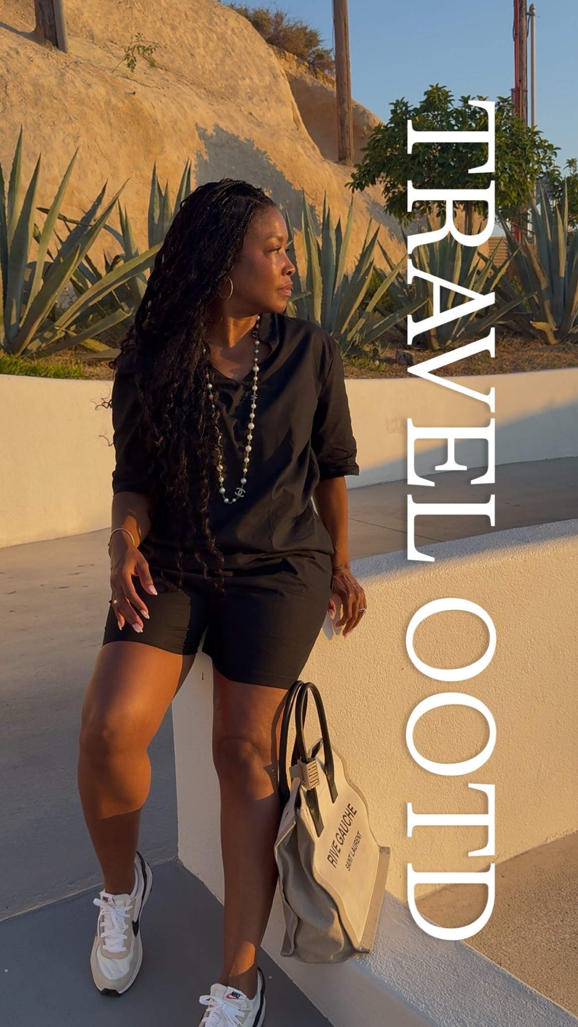 This black matching set was one of my favorite evening looks from Greece. I loved how comfortable it was after a full day of exploring, but it still felt polished enough for dinner. The best part? 

It became a completely different outfit once I added my favorite accessories. If you like versatile pieces that can be dressed up or down, this one's worth packing.

#LTKootd #LTKTravel