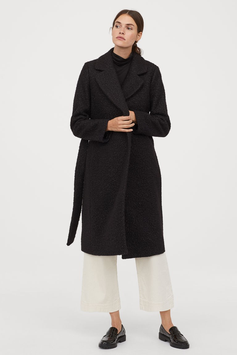 Coat with a tie belt | H&M (UK, MY, IN, SG, PH, TW, HK)