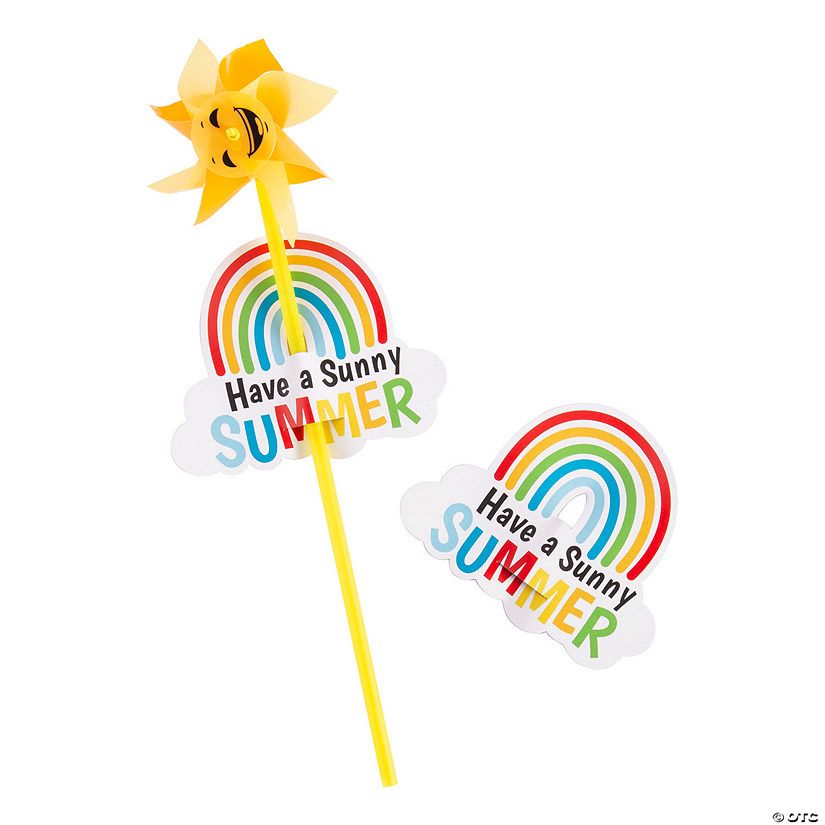 End of Year Sun Pinwheels with Card for 36 | Oriental Trading Company