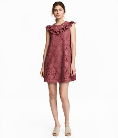 H&M Ruffled Lace Dress $34.99 | H&M (US)