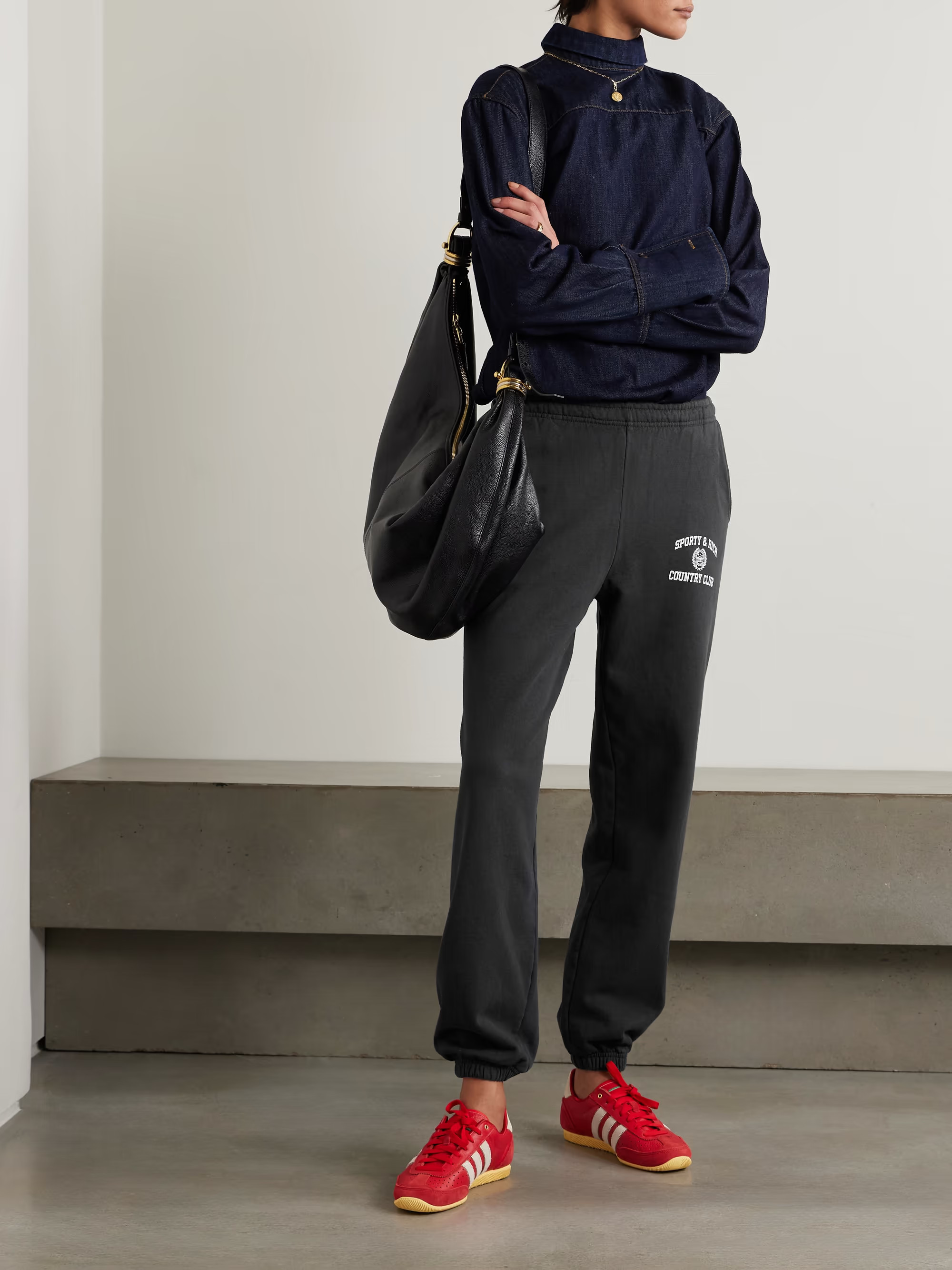 Printed cotton-jersey sweatpants | NET-A-PORTER (US)