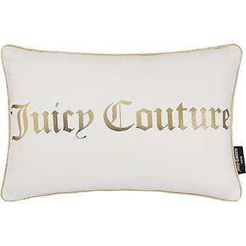 Juicy Couture Gothic Words Decorative 1-Piece Indoor/Outdoor Pillow, 1 Count (Pack of 1), Grey | Amazon (US)