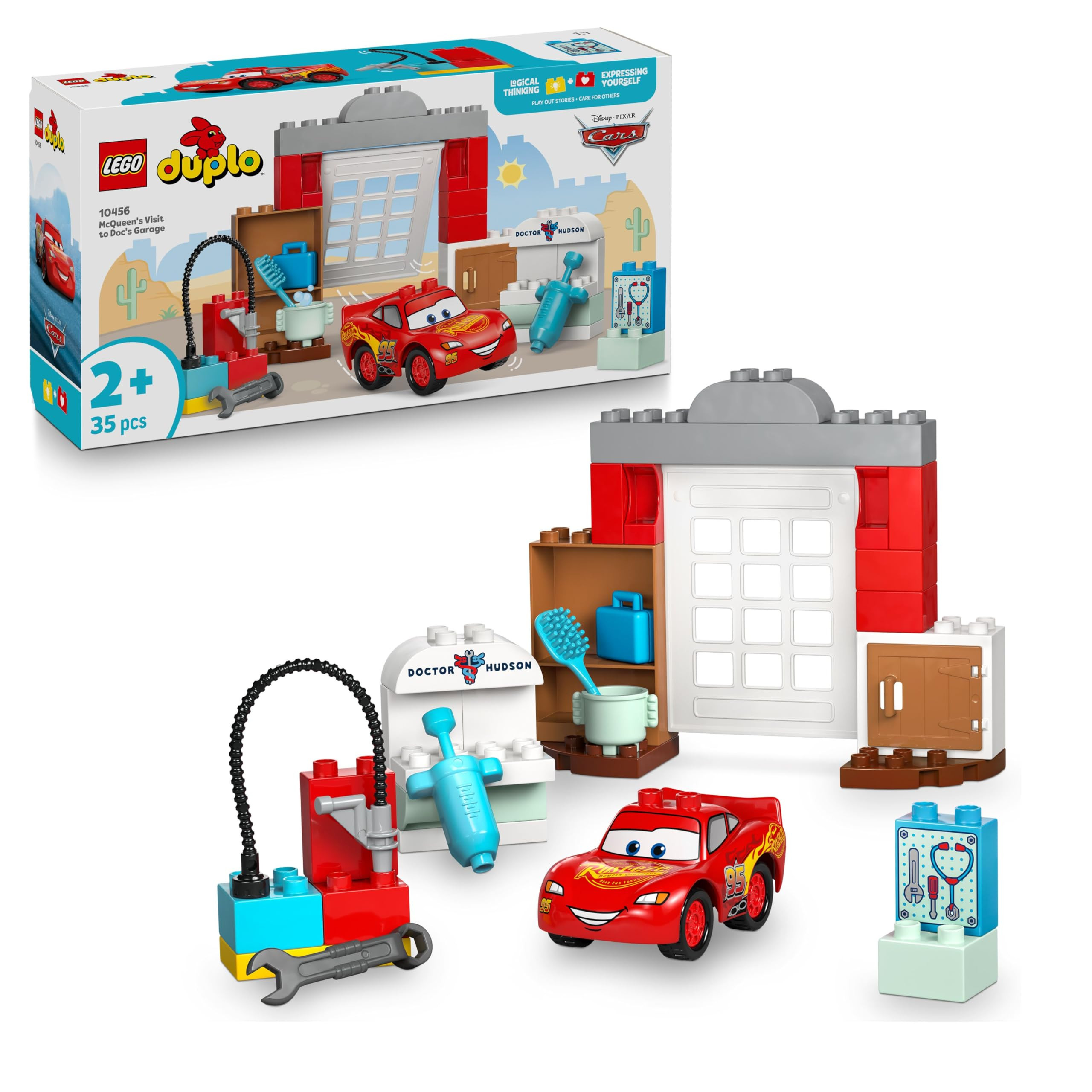 LEGO DUPLO│Disney and Pixar McQueen's Visit to Doc's Garage - incl. a Race Car Toy for Toddlers... | Amazon (UK)