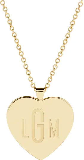 Isabel Personalized Monogram Heart Necklace | Nordstrom