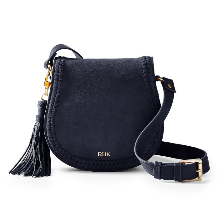 Equestrian Suede Crossbody Bag | Mark and Graham