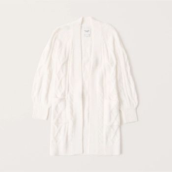 Cable-Knit Duster Cardigan | Abercrombie & Fitch (US)
