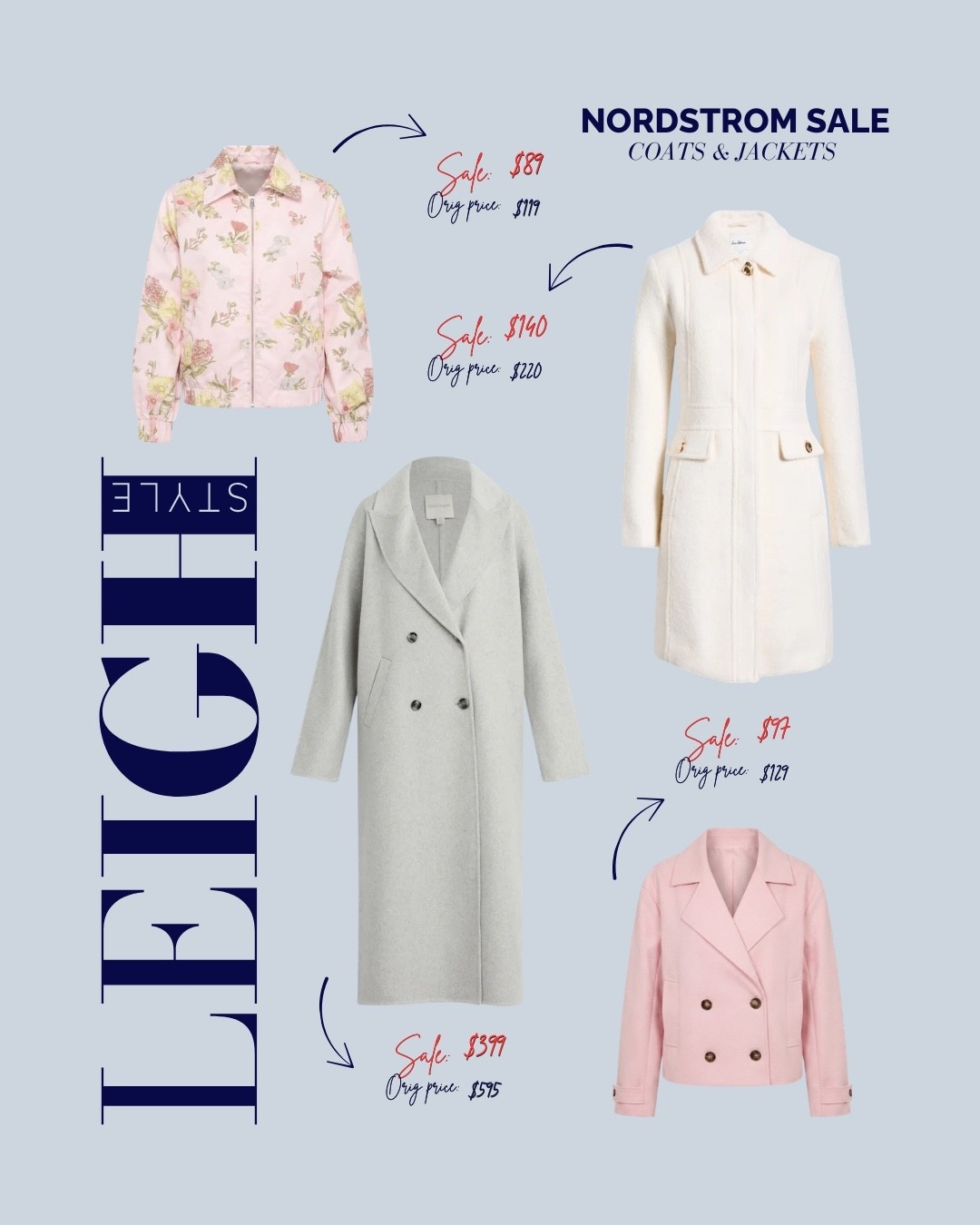 The best coat deals from the Nordstrom Sale 🤍 Timeless layers you'll wear for years.

Nordstrom Sale, Nordstrom Anniversary Sale, fall coats, winter coats, jackets, wool coat, long coat, pink jacket, white coat, trench coat, outerwear, layering pieces, fall fashion, winter fashion, capsule wardrobe, timeless style, classic fashion, wardrobe staples, sale finds, Nordstrom fashion

#LTKootd #LTKSeasonal #LTKSaleAlert
