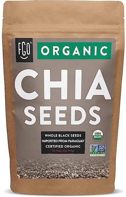 Organic Chia Seeds | Imported from Paraguay | 32oz Resealable Bag | Amazon (US)