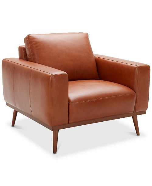 Marsilla 39" Leather Armchair, Created for Macy's | Macys (US)