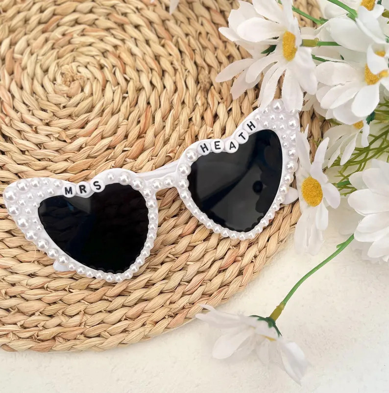 Personalized Bride to Be Sunglasses,pearl Sunglasses With Name,wedding Sungglasses,bridal Party S... | Etsy (US)