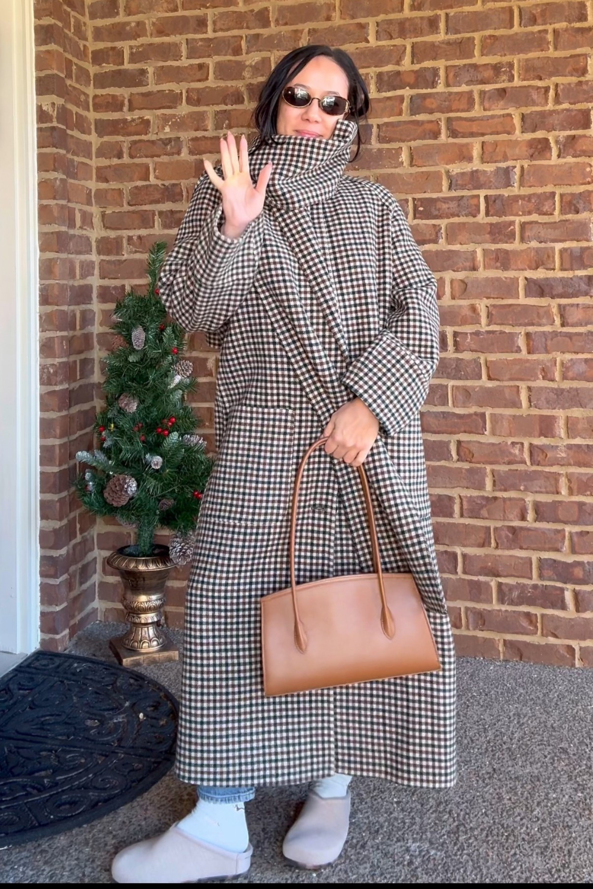 This is size 4, size down if in between sizes. Such a great coat for petites ! 

#LTKPetite #LTKootd #LTKHoliday