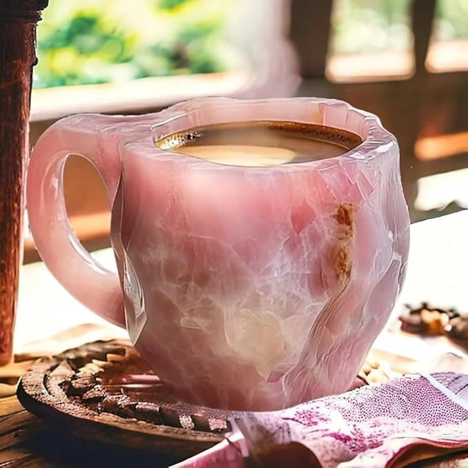 Mineral Crystal Coffee Mug, 2024 New Crystal Coffee Mug, Elegant Luxury Coffee Mug, Colorful Onyx... | Amazon (CA)