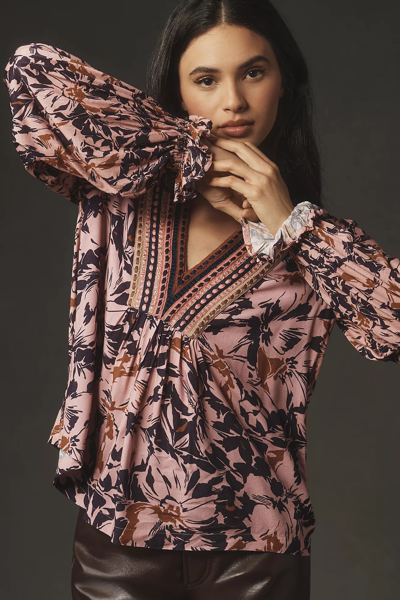 Bl-nk Stephanie Long-Sleeve Top | Anthropologie (US)